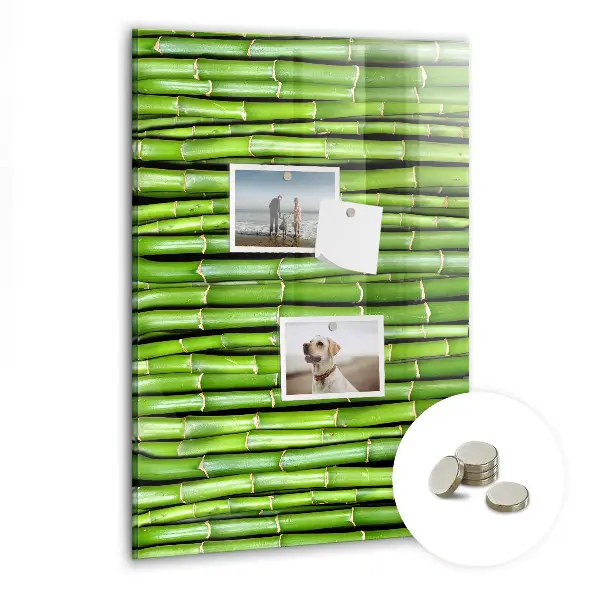 Bamboo magnetic wall board
