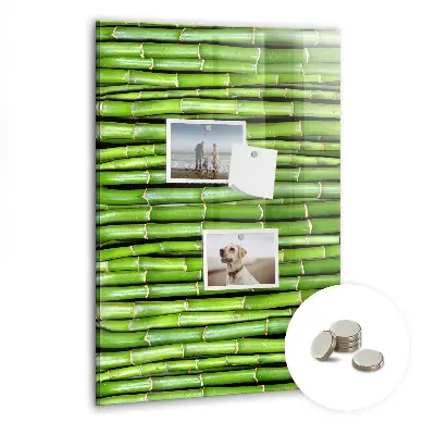 Bamboo magnetic wall board