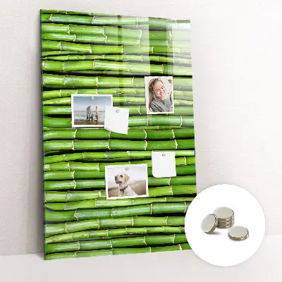 Bamboo magnetic wall board