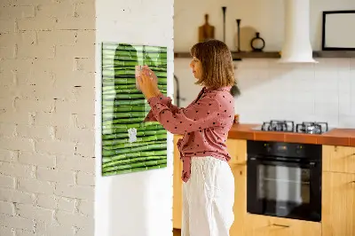 Bamboo magnetic wall board