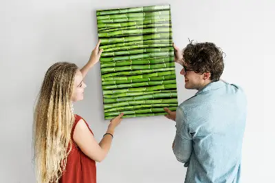 Bamboo magnetic wall board