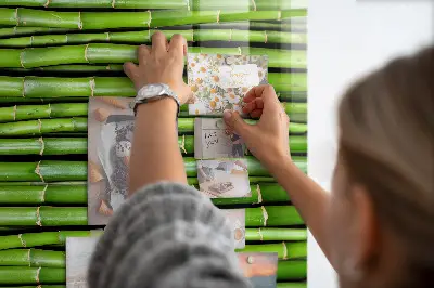 Bamboo magnetic wall board