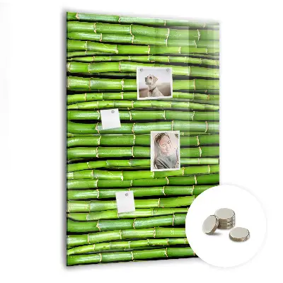 Bamboo magnetic wall board