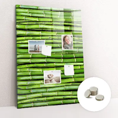 Bamboo magnetic wall board