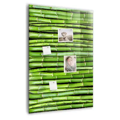 Bamboo magnetic wall board