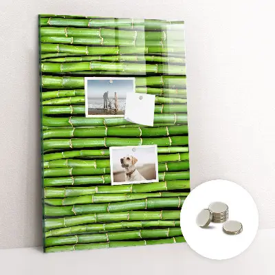 Bamboo magnetic wall board