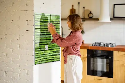 Bamboo magnetic wall board