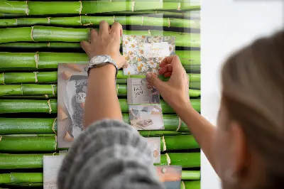 Bamboo magnetic wall board