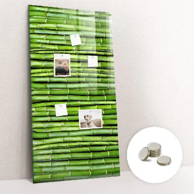 Bamboo magnetic wall board
