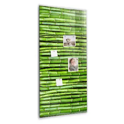 Bamboo magnetic wall board