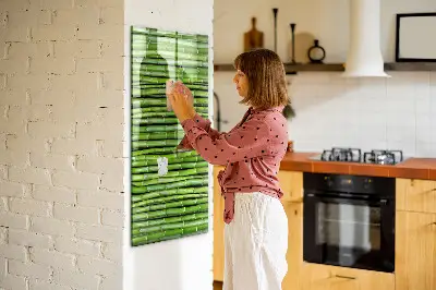 Bamboo magnetic wall board