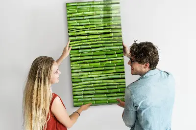 Bamboo magnetic wall board