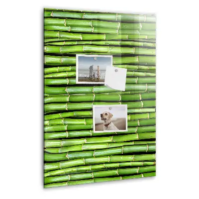 Bamboo magnetic wall board