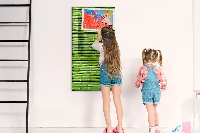 Bamboo magnetic wall board