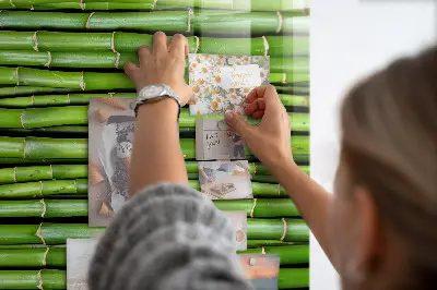 Bamboo magnetic wall board