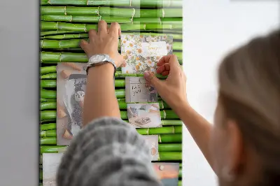 Bamboo magnetic wall board