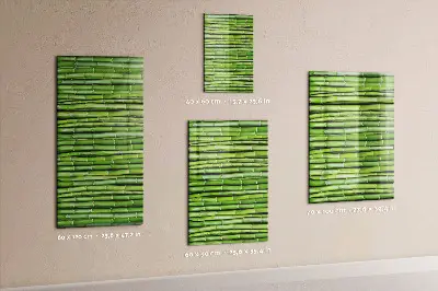 Bamboo magnetic wall board