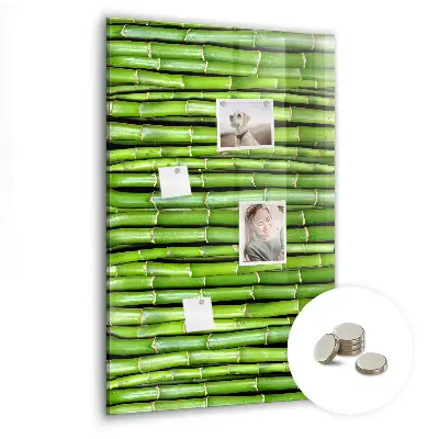 Bamboo magnetic wall board