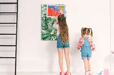 Monstera leaf design magnetic board