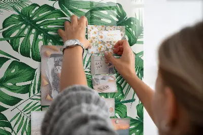 Monstera leaf design magnetic board