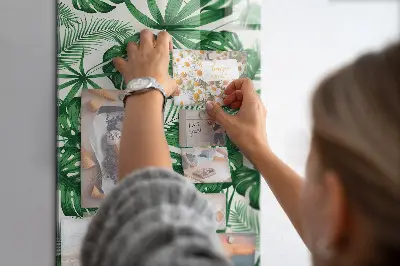 Monstera leaf design magnetic board