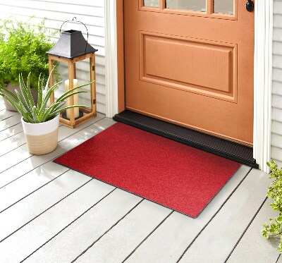 Outside door mat Love Red