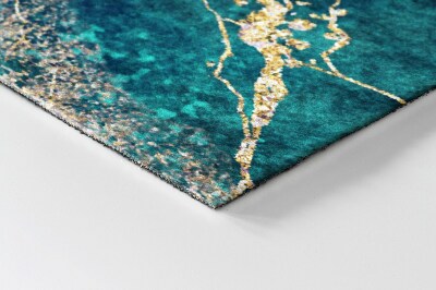 Doormat front door Turquoise Marble
