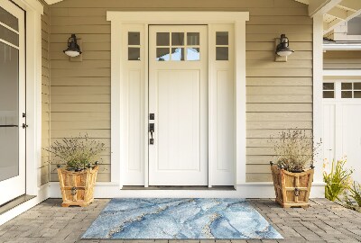Doormat front door Blue Marble