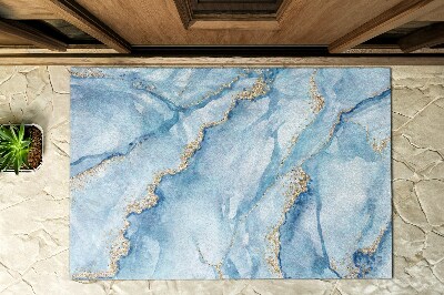 Doormat front door Blue Marble