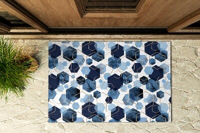 Doormat front door Abstract Hexagon