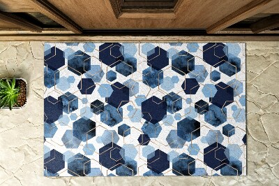 Doormat front door Abstract Hexagon