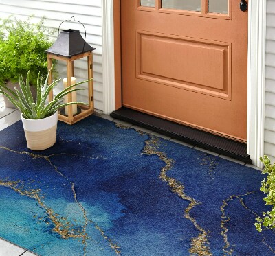 Doormat front door Azure Marble
