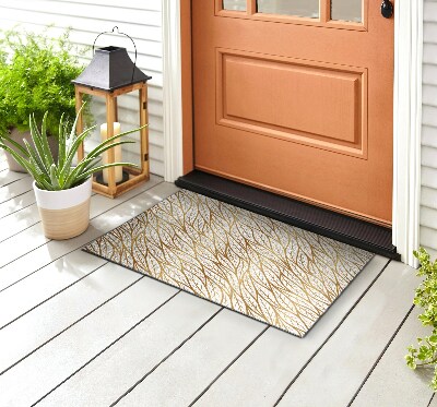 Outdoor door mat Gilded Leaves