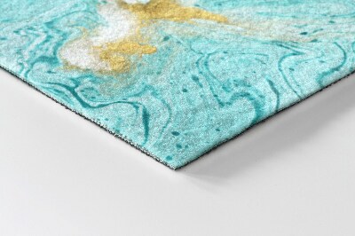 Outdoor door mat Marble Turquoise