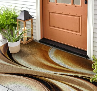 Doormat front door Abstract Waves