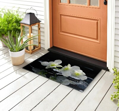 Doormat front door Orchids