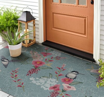 Outdoor door mat Avifauna and Flora