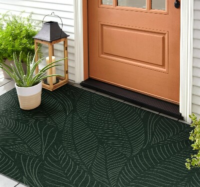 Outdoor door mat Floral pattern