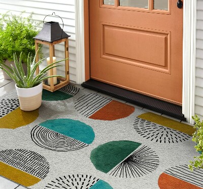 Outdoor door mat Circles and Lines