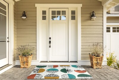 Outdoor door mat Circles and Lines