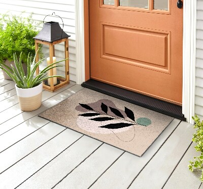 Outdoor door mat Leaves