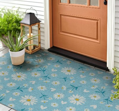 Front door rug Floral motif