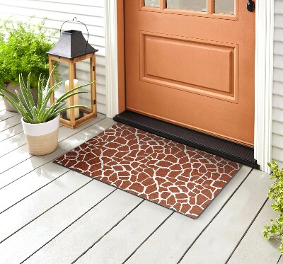 Front door doormat Giraffe spots
