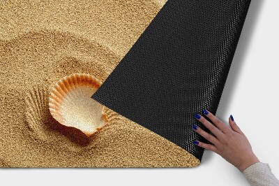 Front door mat Shell on the beach