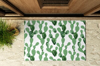 Front door mat Cacti Watercolour