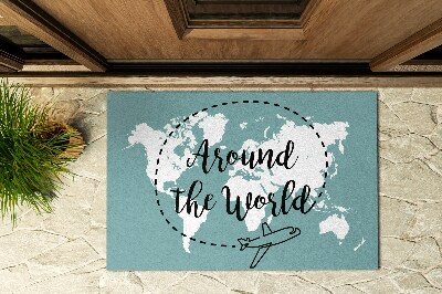 Outdoor door mat Around the World