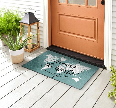 Outdoor door mat Around the World