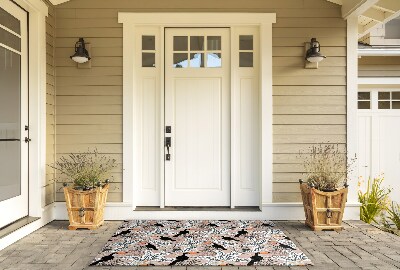 Outdoor door mat Toucan among the Greenery