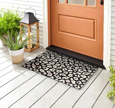 Outdoor door mat Leopard pattern