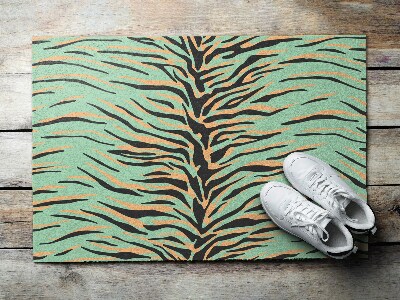 Outdoor door mat Abstract Tiger Stripes